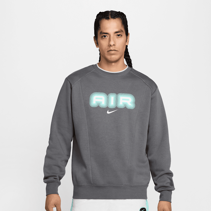 Nike Sportswear Air Fleece Crew szary 42635 1