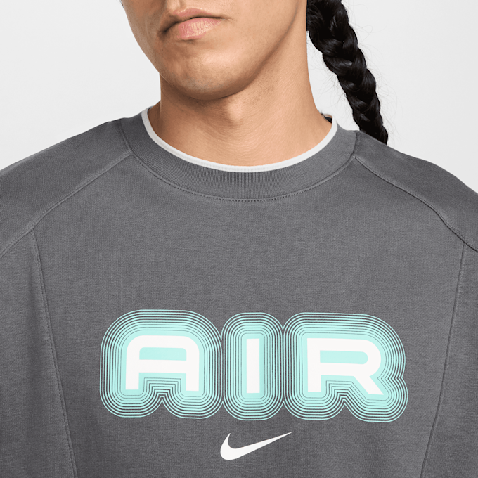 Nike Sportswear Air Fleece Crew cinzento 42635 3