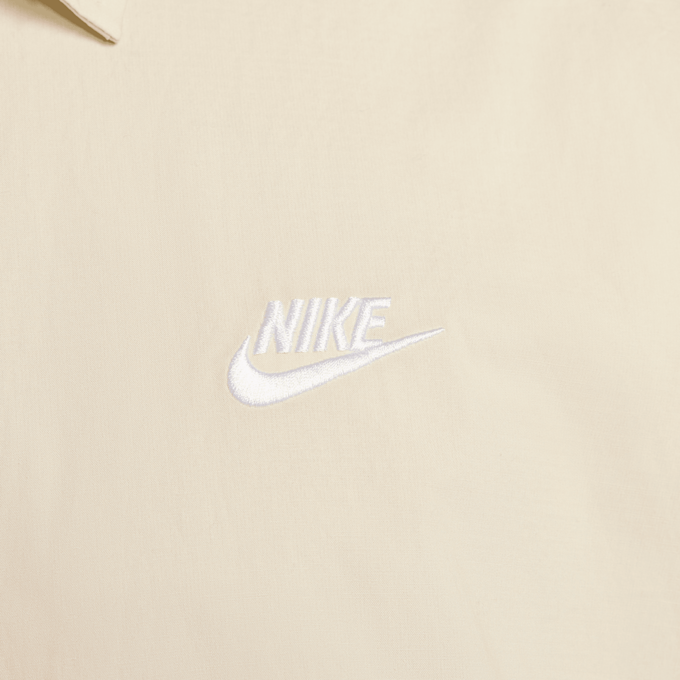 Nike   Club Short Sleeve Buttoned Oversized Shirt beige 42650 4