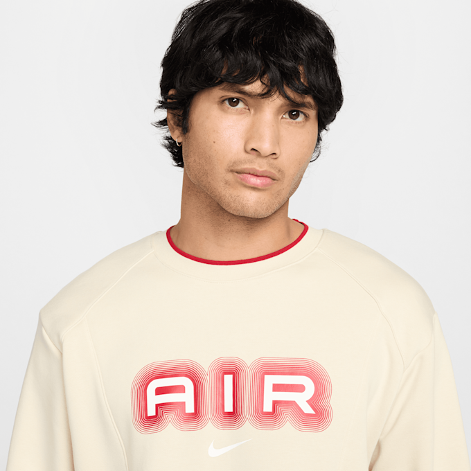 Nike Sportswear Air Fleece Crew bege 42537 3
