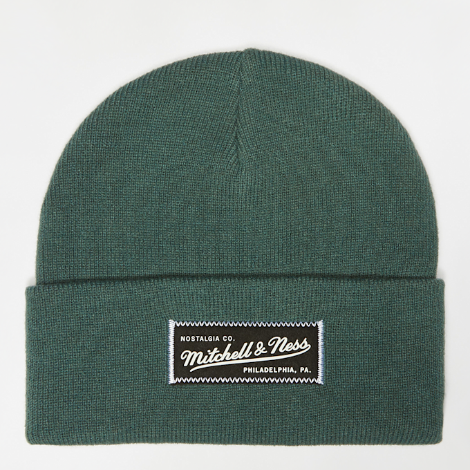 Mitchell & Ness Branded Patch Logo Beanie grün 42770 1