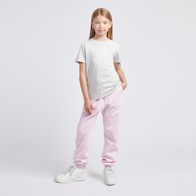 New Balance Jersey Stacked Logo Tee szary 45273 4