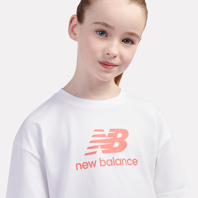 New Balance Stacked Logo Tee And Cycle Short Set schwarz 45252 3