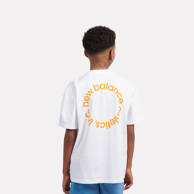 New Balance Circular Logo Graphic Tee branco 45302 2