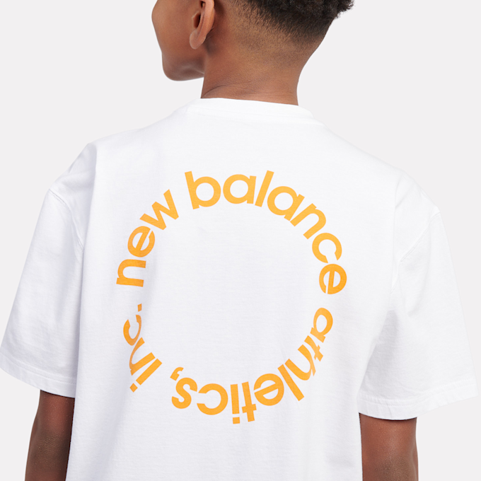 New Balance Circular Logo Graphic Tee bianco 45302 4