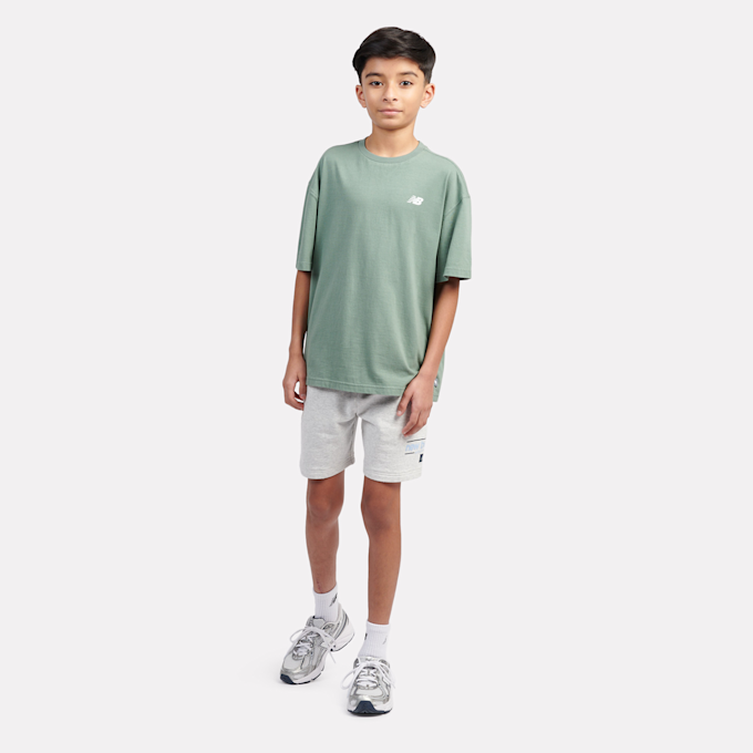 New Balance Back Graphic Queue Tee groen 45289 6