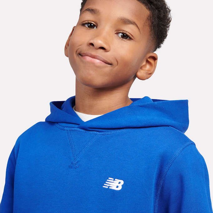 New Balance French Terry Small Logo Hoodie blauw 45261 3