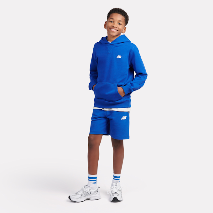 New Balance French Terry Small Logo Hoodie niebieski 45261 4