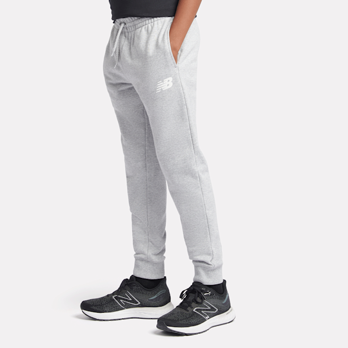 New Balance French Terry Stacked Logo Jogger siva 45263 1