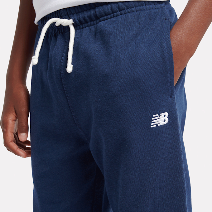 New Balance French Terry Small Logo Jogger blauw 45264 4