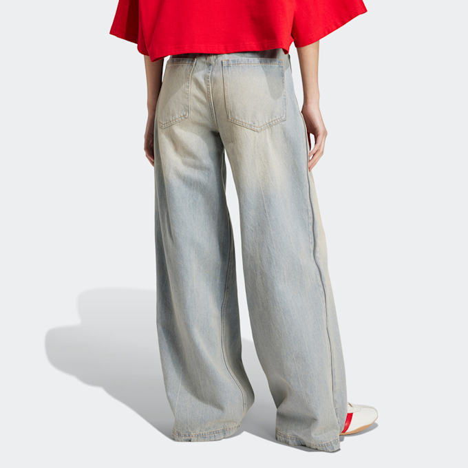 adidas Originals Wide Leg Jeans plava 42963 2