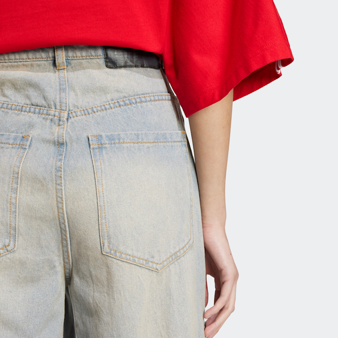 adidas Originals Wide Leg Jeans plava 42963 4