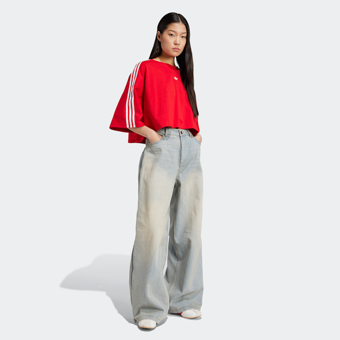 adidas Originals Wide Leg Jeans azul 42963 5