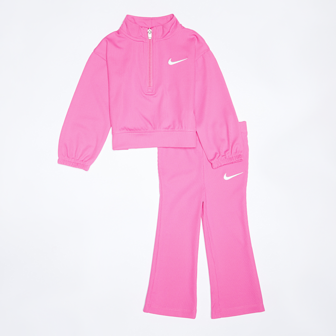 Nike 1/4 Zip Rib Legging Set różowy 43054 1