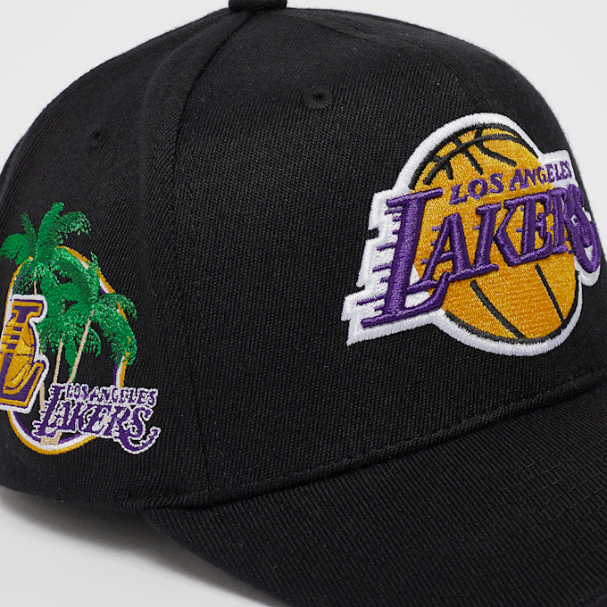 Mitchell & Ness Custom Patch Classic Red NBA Los Angeles Lakers zwart 44727 4