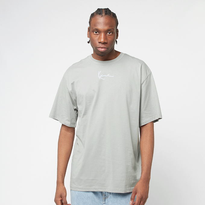 Karl Kani SIGNATURE KANI OLD ENGLISH TEE grey/light blue szary 44836 2