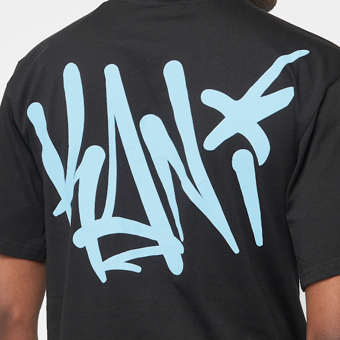 Karl Kani SIGNATURE KANI TAG TEE black/light blue negro 44840 4
