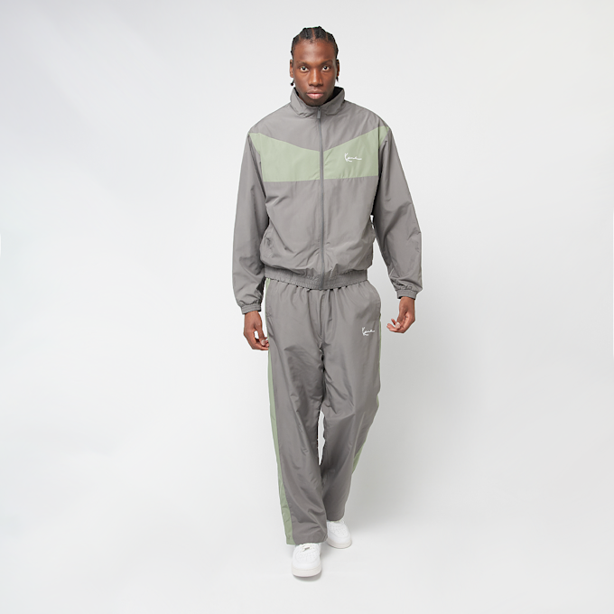 Karl Kani SIGNATURE TRACKJACKET black/light blue grigio 44834 4