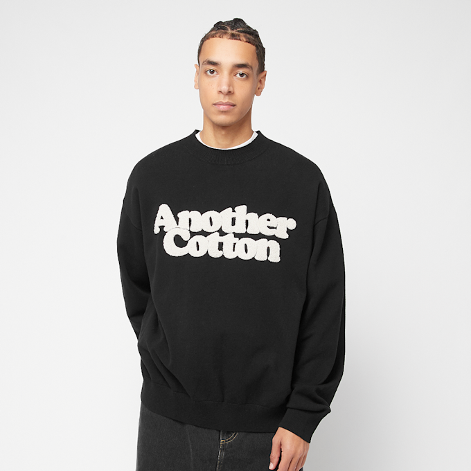 Another Cotton Lab Another Chenille Oversize Knit Sweatshirt noir 44866 1