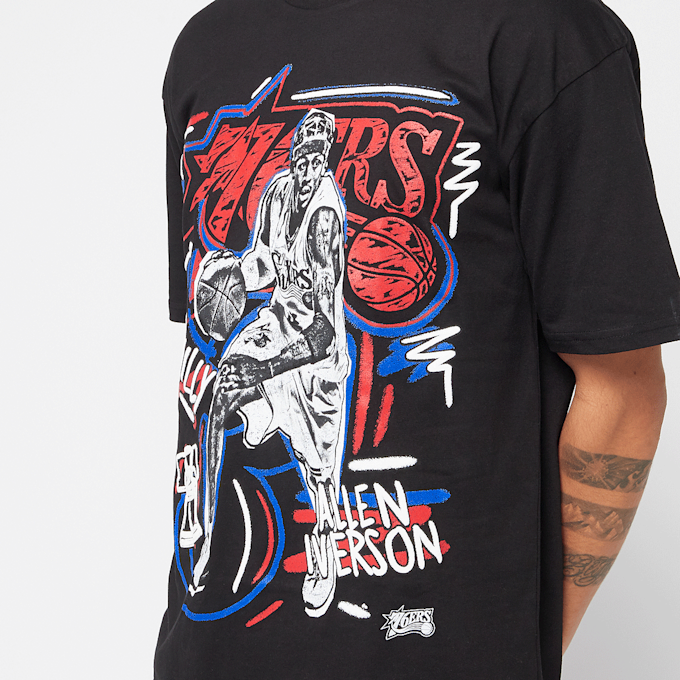 Mitchell & Ness NBA Chalked Up Tee Philadelphia 76ers zwart 44927 3