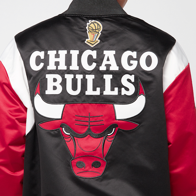 Mitchell & Ness NBA Team Origins Satin Jacket Vintage Logo Chicago Bulls nero 44930 6