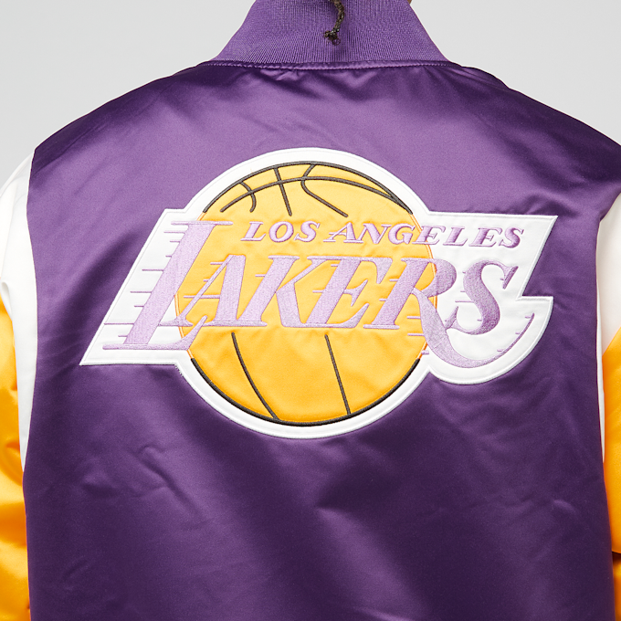 Mitchell & Ness NBA Team Origins Satin Jacket Vintage Logo LA Lakers viola 44931 6