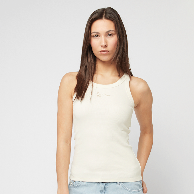 Karl Kani Small Signature Rib Tanktop beige 44936 1