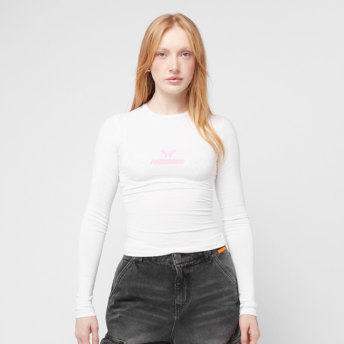 Felicious Basic Tight Logo Longsleeve weiß 45017 1