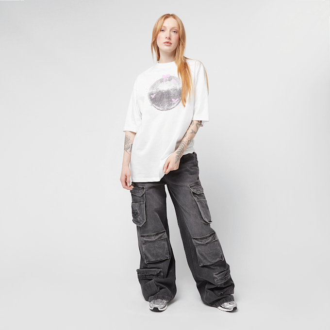 Felicious Boyfriend Tee Disco branco 45019 4