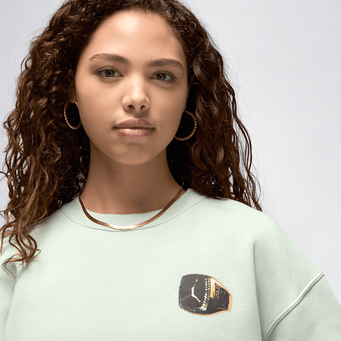 Jordan Brooklyn Fleece Crew verde 45111 3