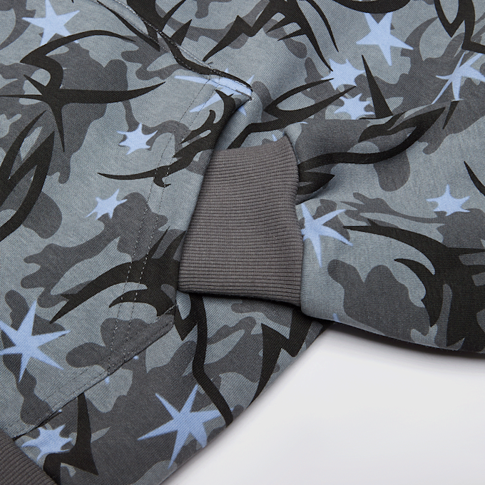 Karl Kani Kani Star Camo Oversize Hoodie Junior siva 45221 4
