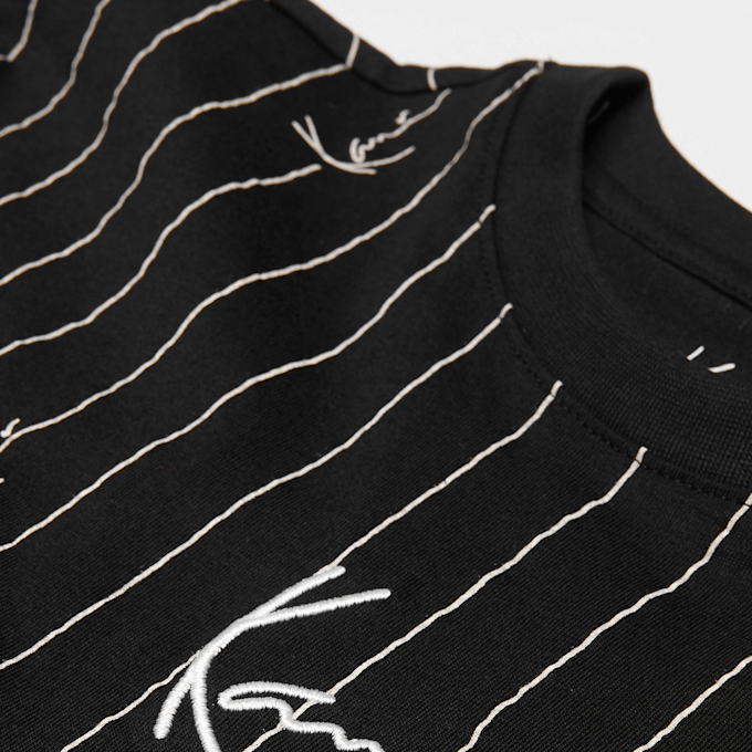 Karl Kani Signature Pinstripe Oversized Tee Junior czarny 45230 3