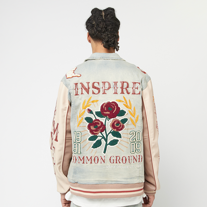 Smoke Rise Varsity Denim Jacket plava 45345 2