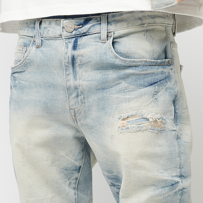 Smoke Rise Wave Effect Jeans plava 45348 3