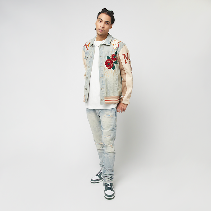 Smoke Rise Wave Effect Jeans plava 45348 6