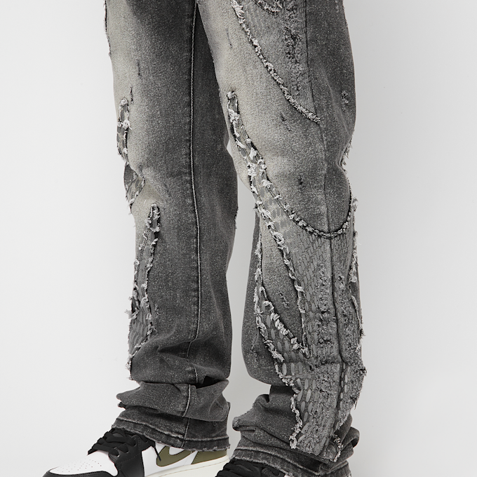 Smoke Rise Fashion Jeans crna 45350 3