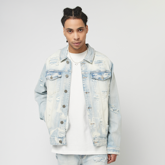 Smoke Rise Vintage Rip & Repair Denim Jacket blu 45354 1