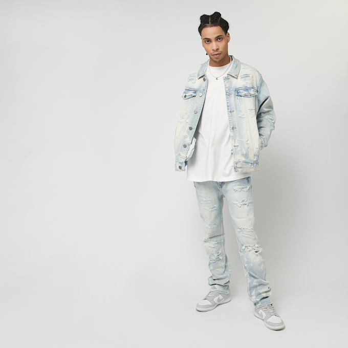 Smoke Rise Vintage Rip & Repair Denim Jacket bleu 45354 4