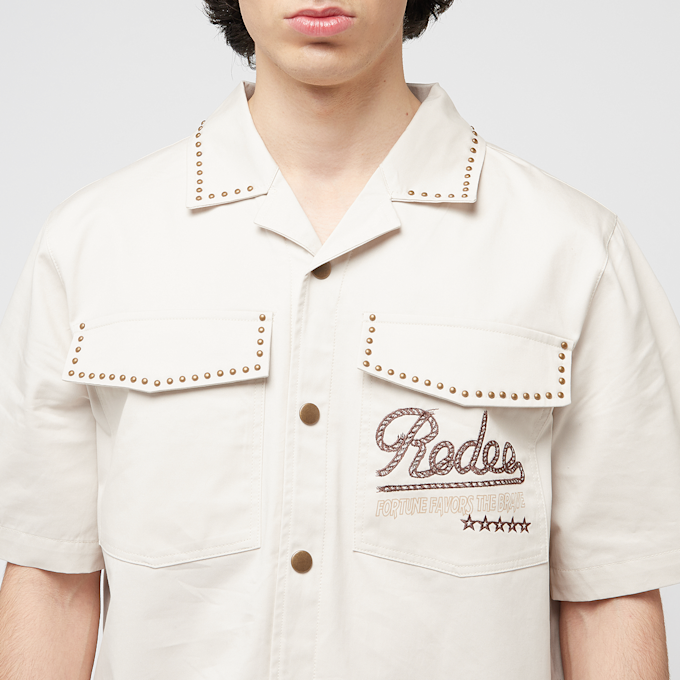 Smoke Rise Western Short Sleeve Rodeo Shirt bež 45356 3