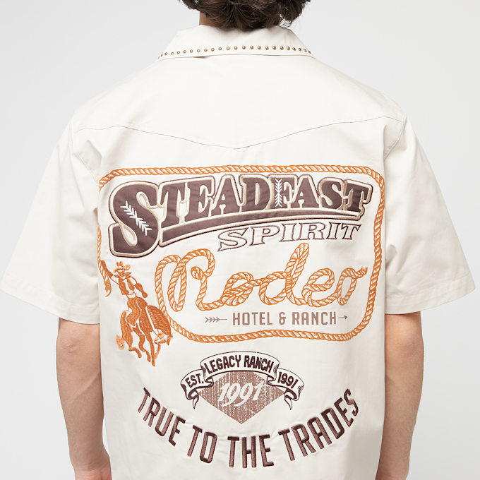 Smoke Rise Western Short Sleeve Rodeo Shirt bež 45356 4