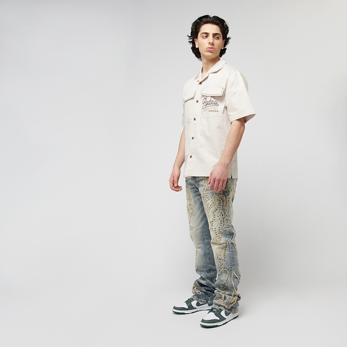 Smoke Rise Western Short Sleeve Rodeo Shirt bež 45356 5