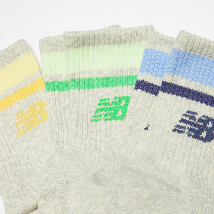 New Balance 3 PACK - Kids Everyday Stripe Midcalf Socks multicolor 45448 2