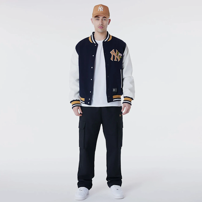 New Era MLB Floral Varsity Jacket New York Yankees bleu 45531 7