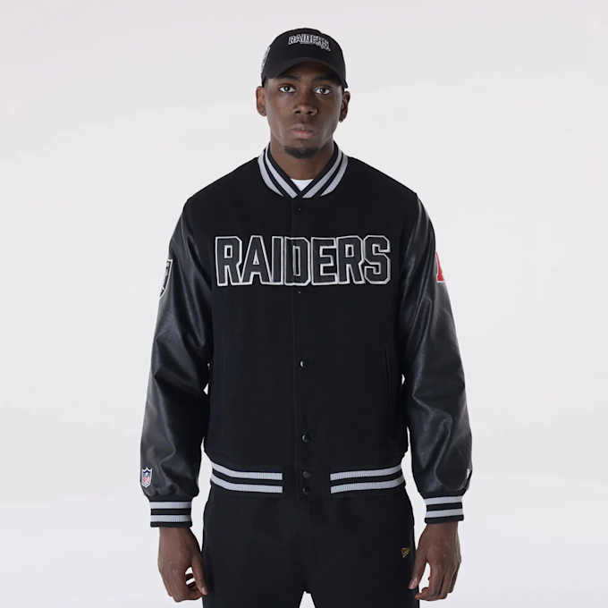 New Era NFL Varsity Jacket Las Vegas Raiders negro 45532 1