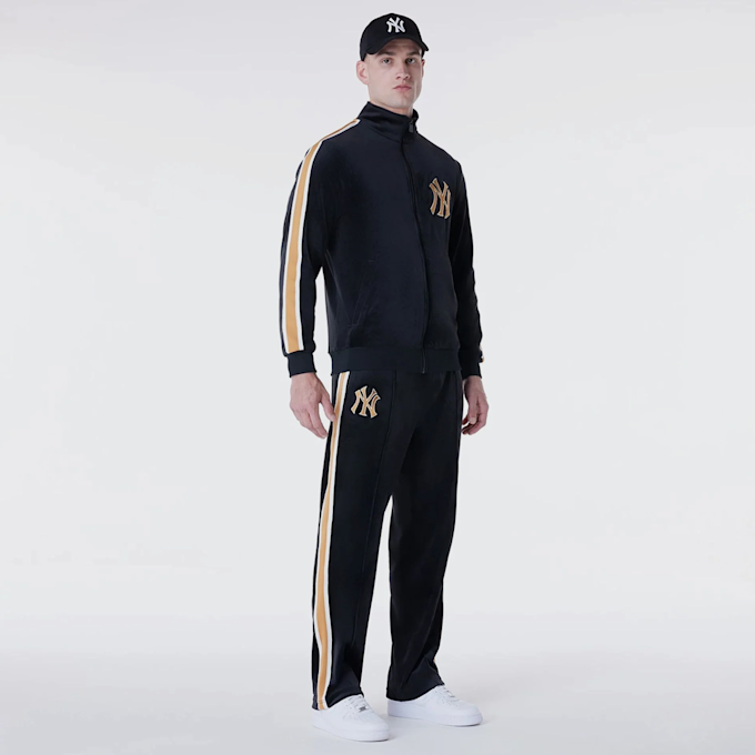New Era MLB Velour Track Top New York Yankees schwarz 45535 7