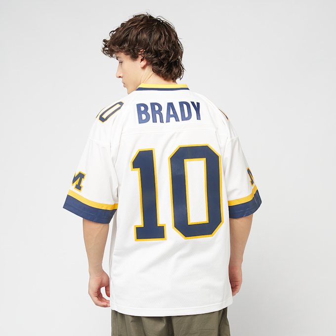 Mitchell & Ness NCAA White Jersey  1999 Tom Brady Michigan Wolverines branco 45549 2
