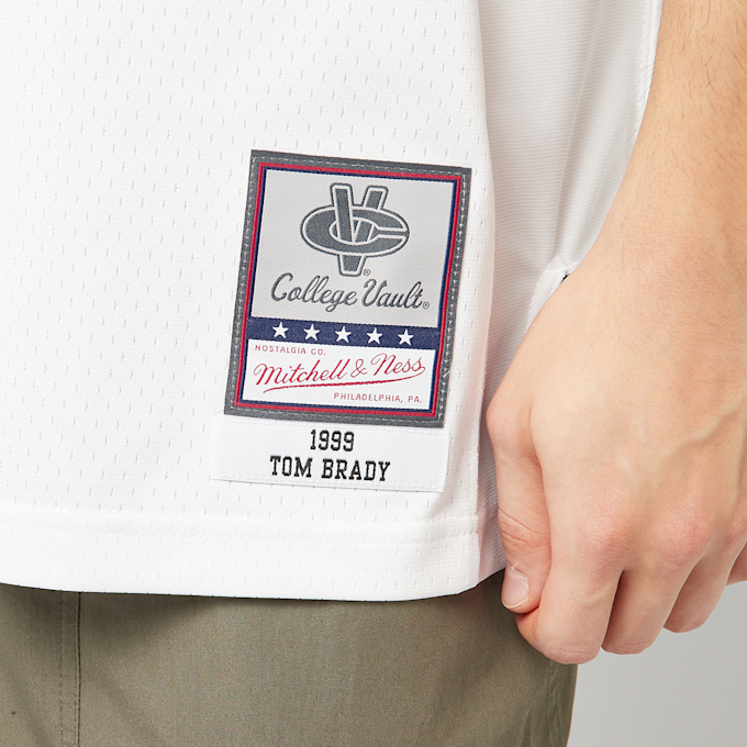 Mitchell & Ness NCAA White Jersey  1999 Tom Brady Michigan Wolverines bianco 45549 4