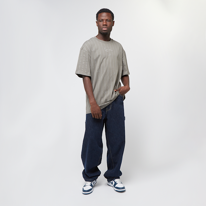 Karl Kani Small Signature Logo Pinstripe grigio 45584 4