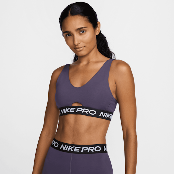 Nike Pro Indy Plunge Bra lila 45608 1