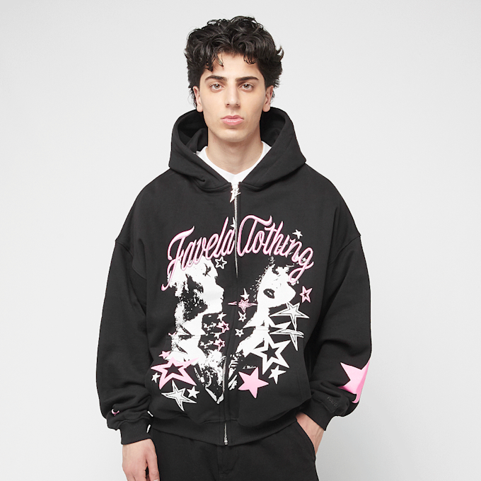FAVELA Woman Star Frontzip negro 45621 1